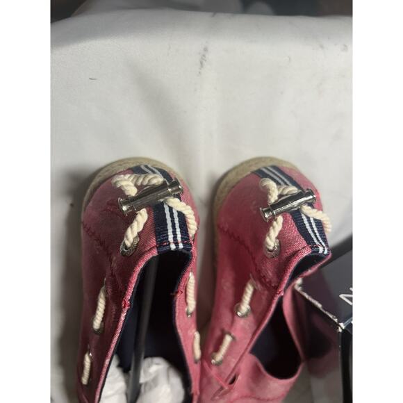 Nautica Women's 8 Red Rudder Slip On Shoes Anchor Nautical Toggle Back Beach - Picture 3 of 6
